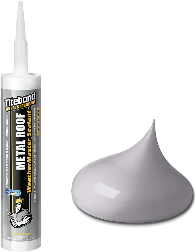 Titebond 62491A WeatherMaster Sellador de polímero avanzado para techo de metal