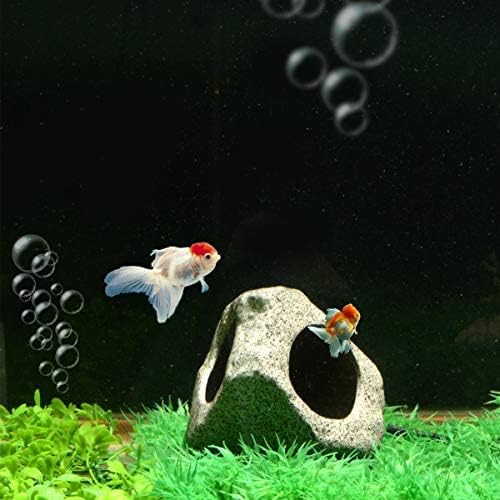Saim Decoraciones de acuario, cueva apilable, decoración de acuario de cueva, accesorios de pecera, accesorios para escondite de piedras ocultas,