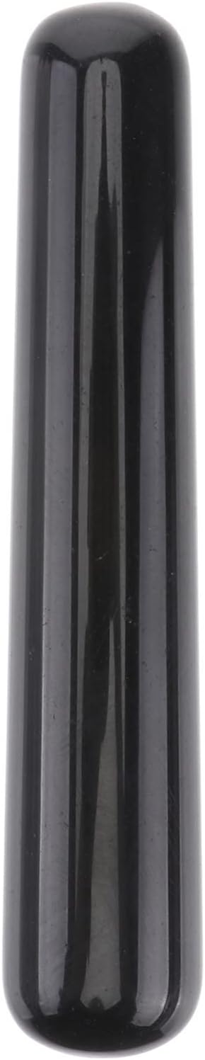 Rodillo de masaje Spa Herramientas de masaje Reflexología tradicional Pie Gua Raspado Relax Black Stick Sha Obsidiana Masaje tailandés Fascitis