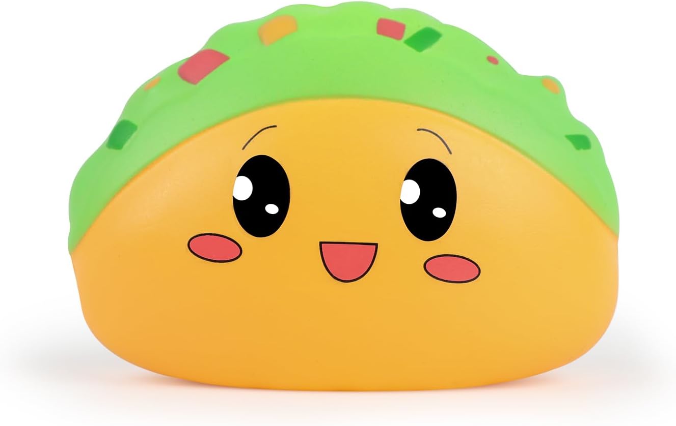 Anboor – Peluche con forma de taco, lento, de levantamiento lento, juguete para niños, suave, forma de tacos mexicanos, perfumados, alivio del