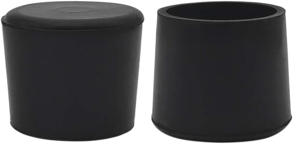 Flyshop Tapas para patas de silla de 1-12 pulgadas y 1.496 in, puntas de goma antideslizantes, protectores de suelo, fundas redondas para muebles,