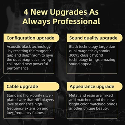KZ ZSN Pro X – Auriculares intrauditivos 1BA con controlador dual 1DD con cable con cancelación de ruido con graves profundos estéreo con 3.5