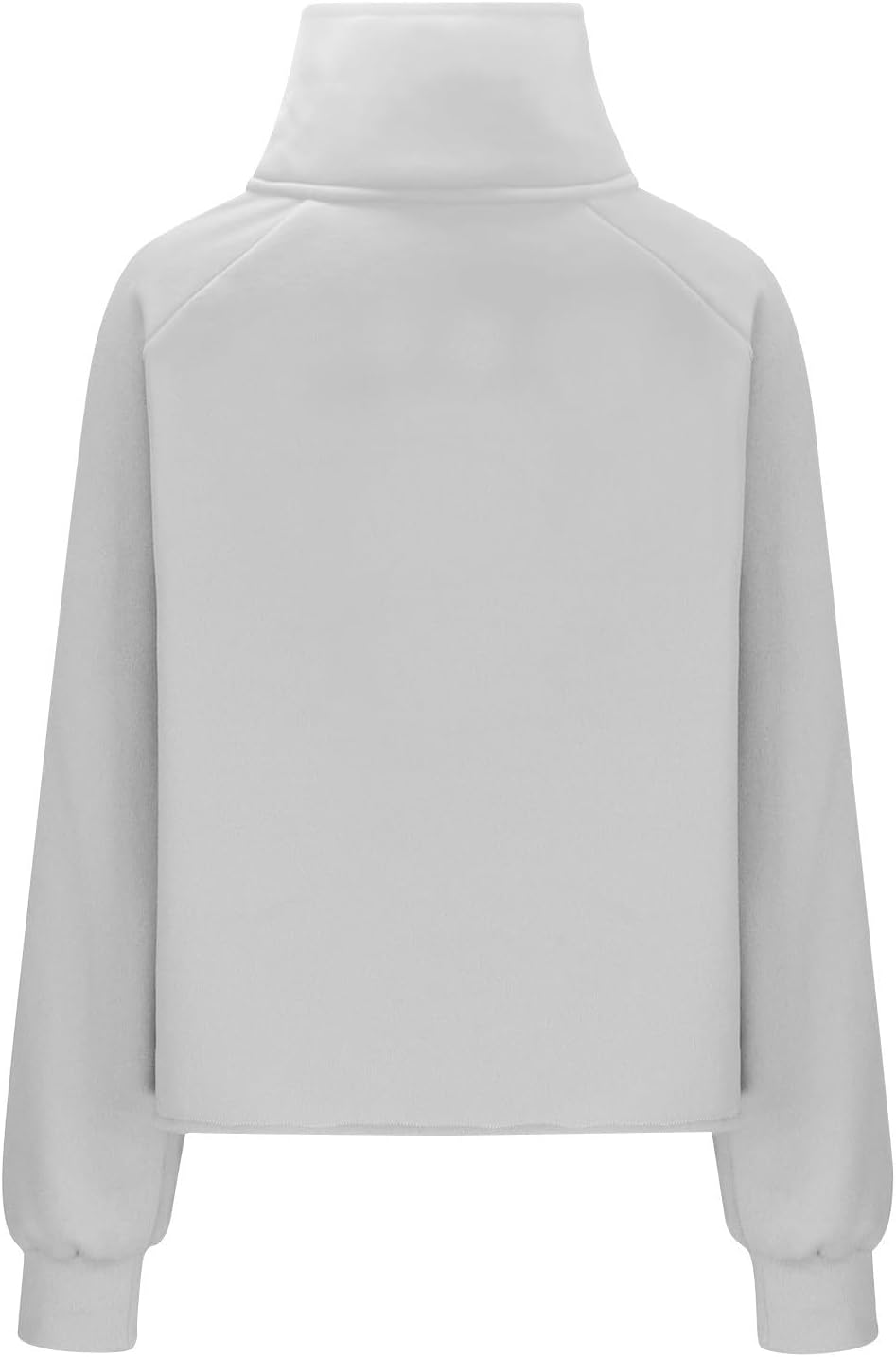 Ssuyeuri Sudadera con cremallera de un cuarto para mujer, sudadera con bolsillo, Y2K media cremallera, ropa de invierno de forro polar 2023