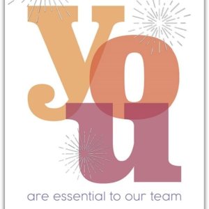 25 tarjetas de aniversario para empleados Diseño You are Essential 26 sobres blancos FSC Mix 25 tarjetas de aniversario para empleados Diseño You are Essential 26 sobres blancos FSC Mix