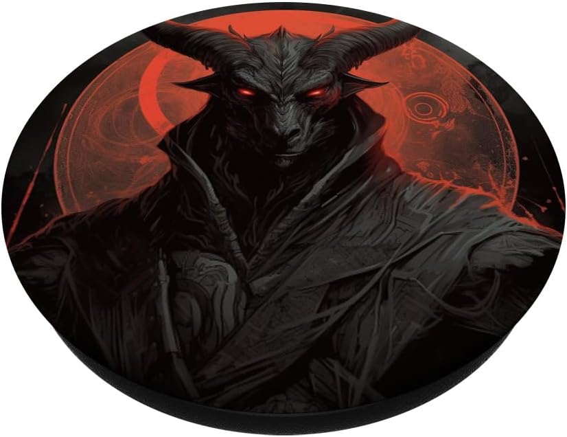 PopSockets de luna oculta satánica Baphomet PopSockets Standard PopGrip