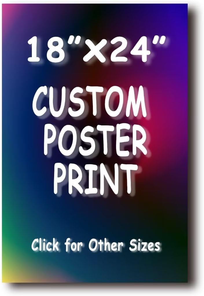 Impresiones de póster personalizadas impresión personalizada de foto a póster, impermeable y duradera, decoración de pared de 18 x 24 pulgadas