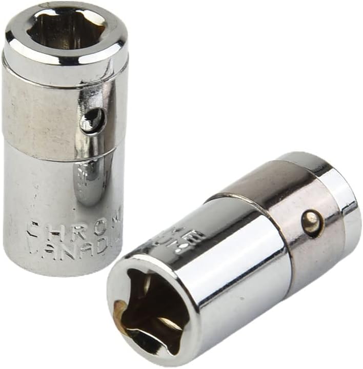 4 adaptadores de puntas de destornillador, convertidor de puntas hexagonales de 14 pulgadas a 14 pulgadas, conector de cabeza de destornillador de