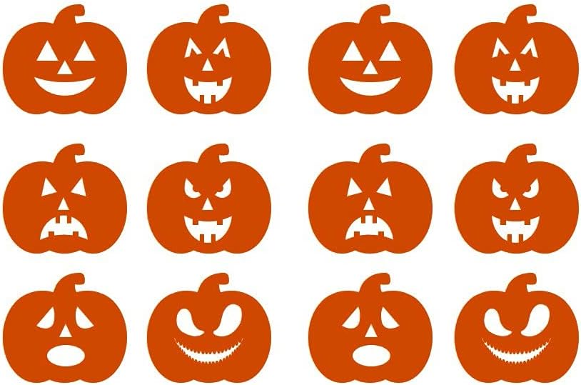 Adhesivo de pared de Halloween para ventana, calcomanía de calabaza de Halloween para ventana, decoración de cristal para dormitorio, decoración de