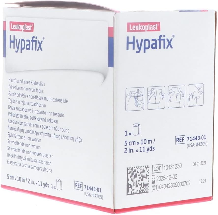 4209 Cinta HypaFix Retention LF Resistente al Agua 2″x10yd No Tejida Ea Parte No. 4209 por Smith & Sobrino Cuidado de Heridas