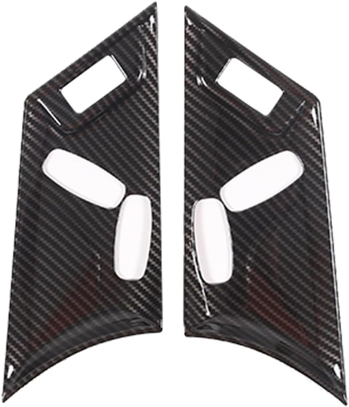 2 piezas de panel de ajuste eléctrico de asiento para Jaguar F-Type 2013-2024 botón de ajuste de asiento de coche interruptor marco accesorios