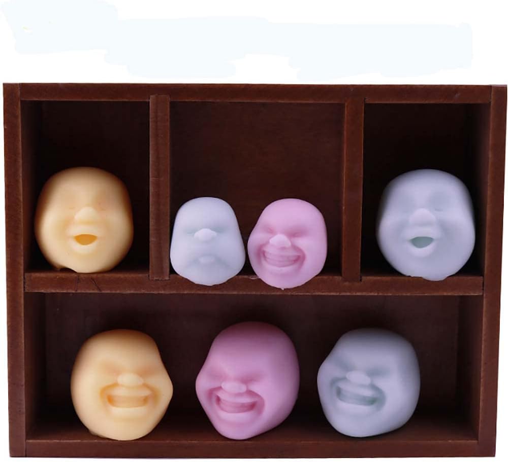 4 bolas divertidas de emoción para la cara humana, bolas de estrés para adultos, juguetes de estrés, bolas de estrés para adultos, alivio de la