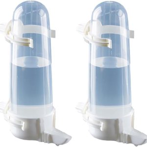 Bebedero para pájaros para mascotas, comedero de agua de loro de 8.45 onzas líquidas, dispensador de agua automático suspendido en jaula para Bebedero para pájaros para mascotas, comedero de agua de loro de 8.45 onzas líquidas, dispensador de agua automático suspendido en jaula para