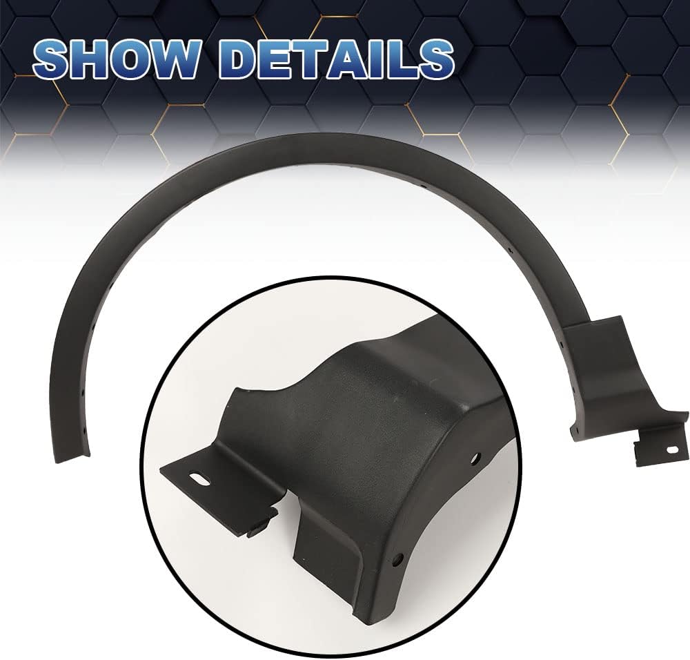 PIT66 Guardabarros, compatible con 13-17 Ford Escape Wheel Well Arch Molding Front Left CJ5Z-16268-AB