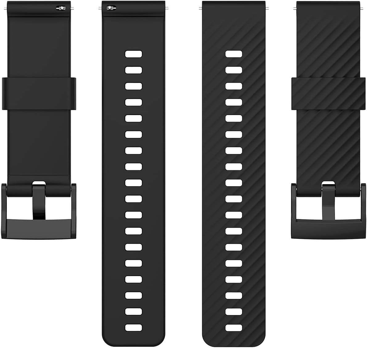 TenCloud Correas de repuesto compatibles con Ticwatch Pro 5, correas de reloj ajustables de silicona suave impermeable, pulsera deportiva de 0.99