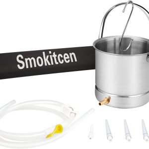 Smokitcen Coffee Enema Bucket Kit Acero Inoxidable 2 Cuartos de Capacidad para Desintoxicación Enemas Smokitcen Coffee Enema Bucket Kit Acero Inoxidable 2 Cuartos de Capacidad para Desintoxicación Enemas