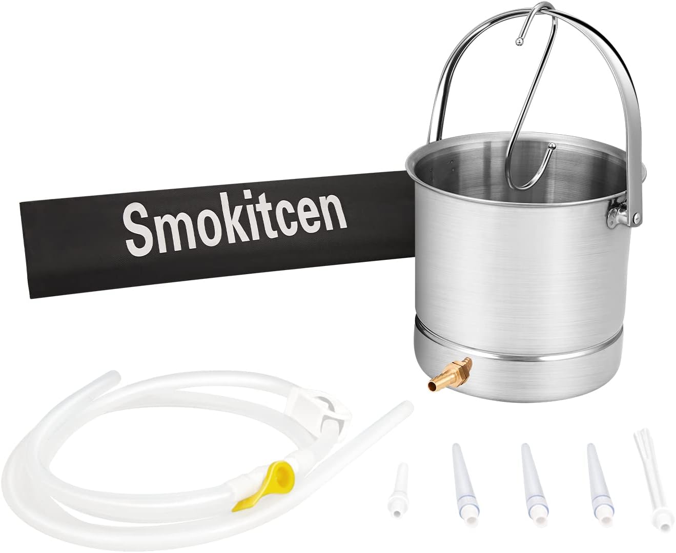 Smokitcen Coffee Enema Bucket Kit Acero Inoxidable 2 Cuartos de Capacidad para Desintoxicación Enemas Smokitcen Coffee Enema Bucket Kit Acero Inoxidable 2 Cuartos de Capacidad para Desintoxicación Enemas