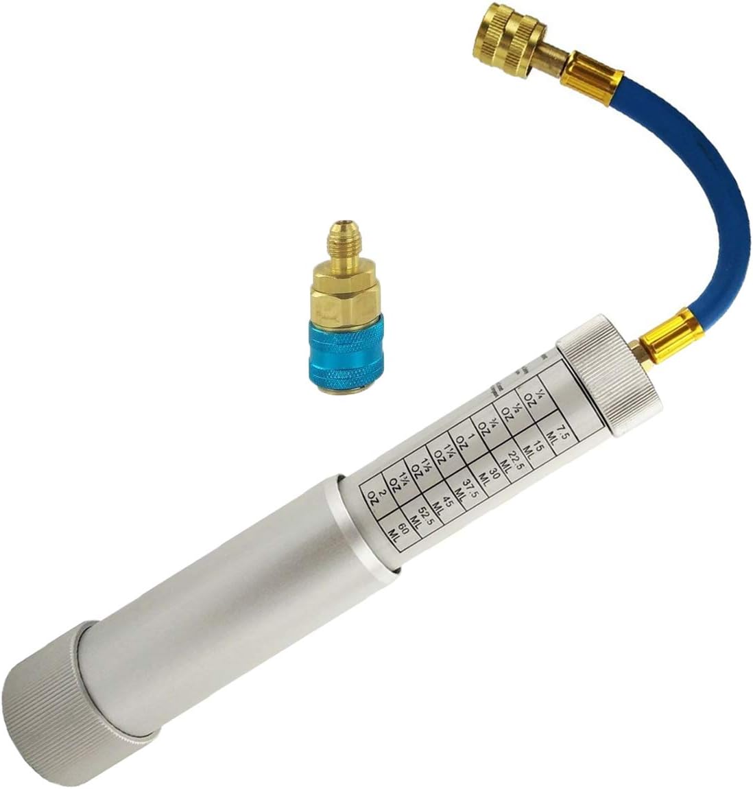 Herramientas refrigerantes para inyector de aceite y tinte de aire acondicionado para automóvil con acoplador rápido a presión 14 “SAE, para
