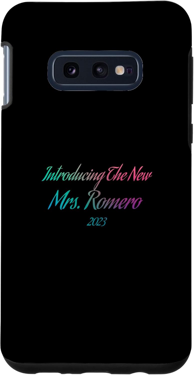 Galaxy S10e Presentamos la nueva funda de compromiso de boda Mrs ROMERO 2023