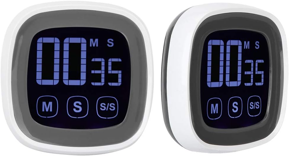 Fydun Temporizador digital de cocina con alarma Sc grande, recordatorios de cuenta regresiva, cronómetro para el hogar con imán, temporizador de