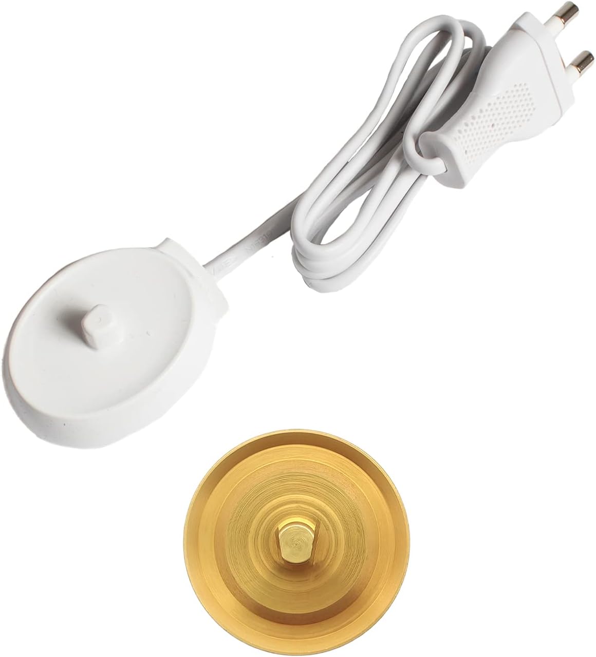 Relsy Compatible con cepillos de dientes eléctricos Oral-B para baño, soporte de cepillo de dientes dorado de ingeniería de aluminio, compatible
