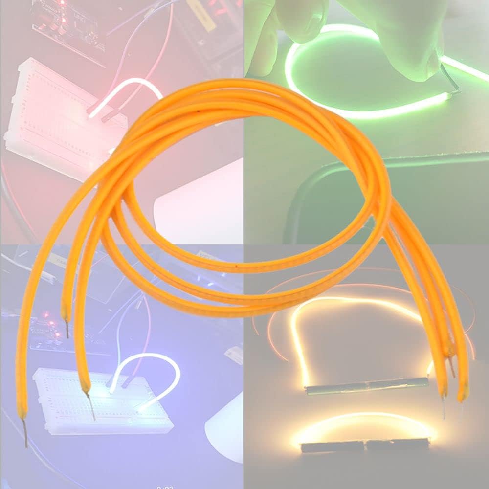 DC3V – Filamento LED flexible de filamento LED Edison de 13011.811 in, accesorios de luz, luz cálida, 2200 K (5.118 in, rojo)
