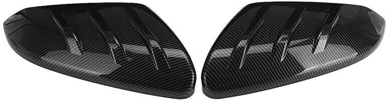 Tapa de espejo estilo Mugen compatible con Honda Civic 10th 2016-2021, cubierta de espejo lateral tipo complemento (patrón de fibra de carbono)