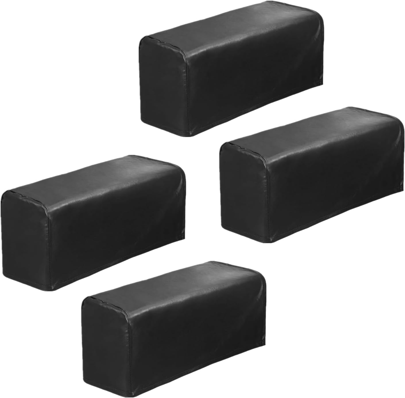 Avtytsda Juego de 2 fundas de cuero sintético para reposabrazos de sofá, antideslizantes, impermeables, protectores de reposabrazos para muebles,