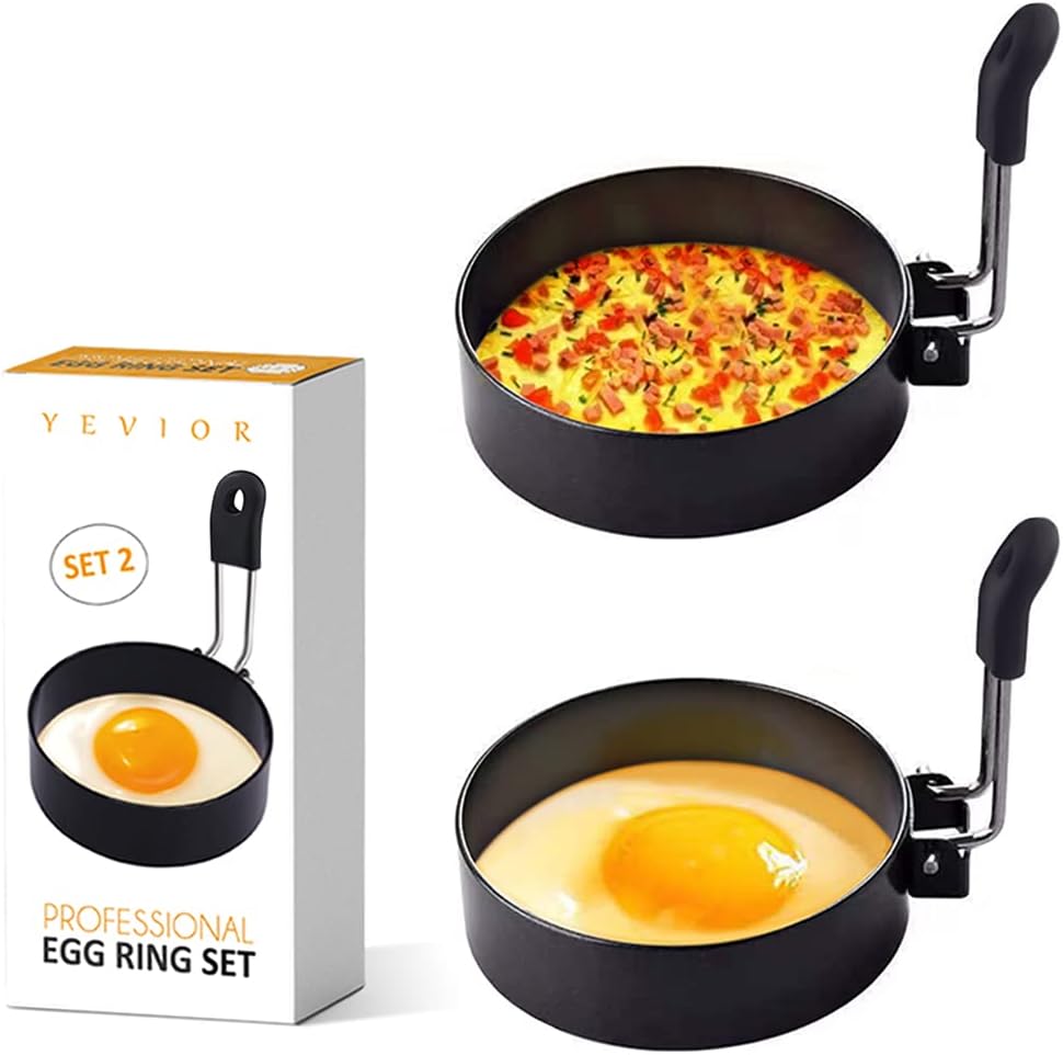 Huevos Anillos De Acero Inoxidable Redondo Desayuno Molde Herramienta De Cocina,Anillos De Cocina De Huevos Redondos Para Freír Dar Forma De Cocinar