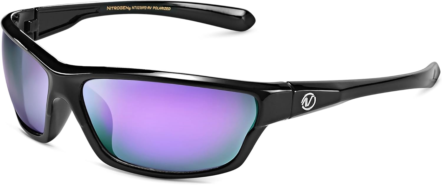 Nitrogen – Gafas de sol deportivas polarizadas envolventes para hombre y mujer, UV400, para conducir, pescar, correr, andar en bicicleta, gafas de