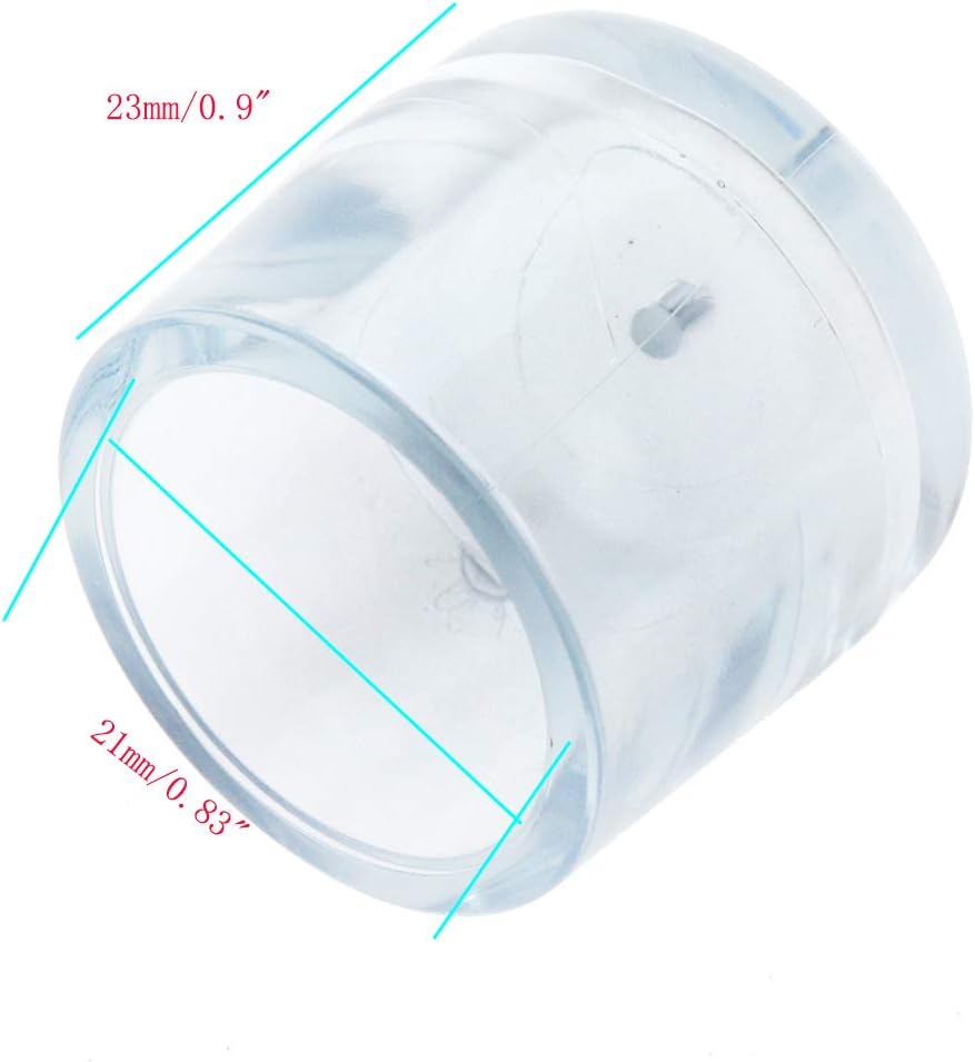 Semetall 12 tapas de silicona de 0.83 pulgadas para patas de silla, protectores de suelo, fundas redondas para pies de mesa, para evitar arañazos y