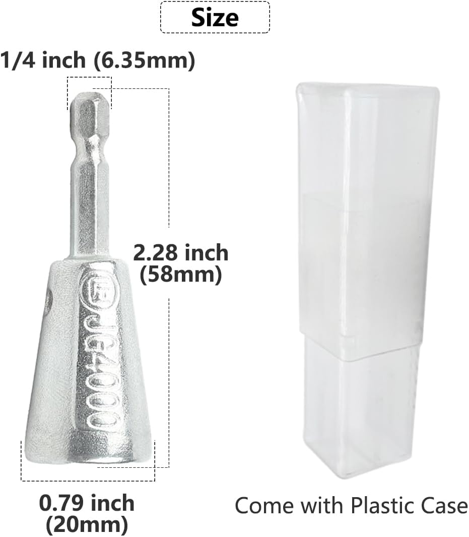 Herramienta de torsión de alambre, conector rápido, tuerca de alambre con vástago hexagonal de 14 pulgadas, enchufe de conector de alambre giratorio
