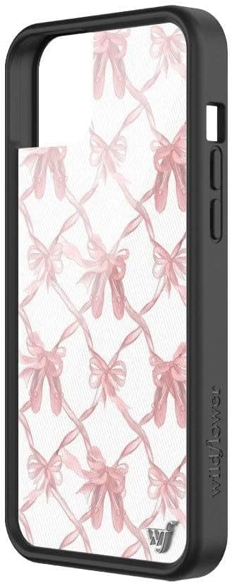 Wildflower Fundas – On Pointe Funda, compatible con Apple iPhone 13  Bonita, moderna, coqueta, lazos rosas, zapatillas de ballet, protección contra