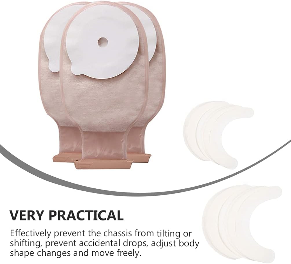 40 tiras de barrera para la piel, cinta elástica de barrera para la ostomía impermeable, extensores hidrocoloides, adhesivos sensibles a la presión,