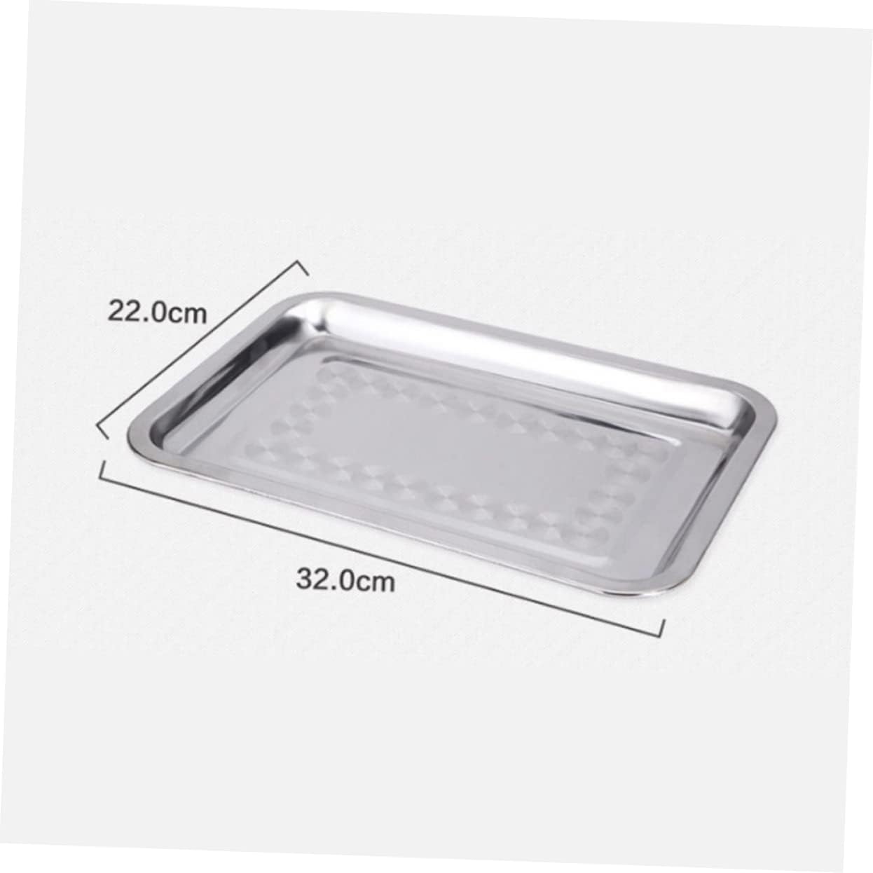 Yardwe Bandeja para servir galletas de acero inoxidable 27c para lavavajillas