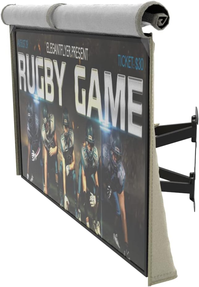 Funda para TV de 75 a 78 pulgadas, diseño de ajuste cerrado, solapa frontal, resistente a los arañazos, protege la pantalla LED de hasta 74 pulgadas
