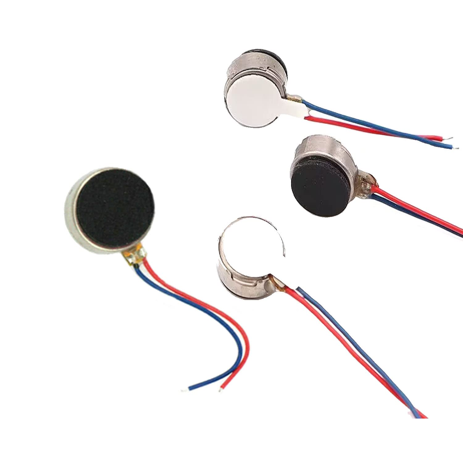 10PCS DC 3V Mini motores de vibración 0.394×0.118 in 12000rpm Moneda plana Tipo Botón Micro DC Motor Vibrador para Teléfono Celular Móvil