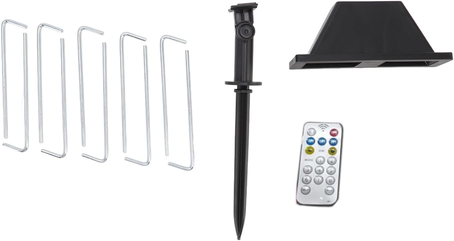 VTOSEN Luces solares de cascada para árbol de Navidad, 8 modos de luces impermeables con control remoto para exteriores, tira de luces solares,