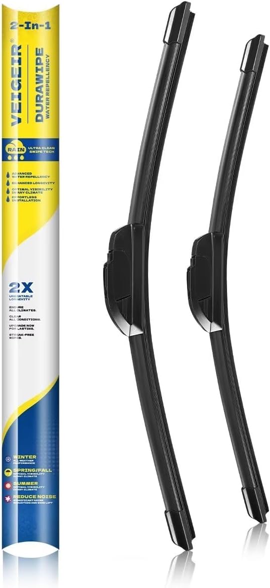Paquete de 2 limpiaparabrisas delantero de 22 pulgadas + 16 pulgadas, compatible con Hyundai Accent 2016-2011Nissan NV200 20-13, repuesto de