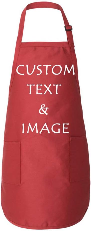 Delantal de chef de cocina personalizado con tu imagen y texto