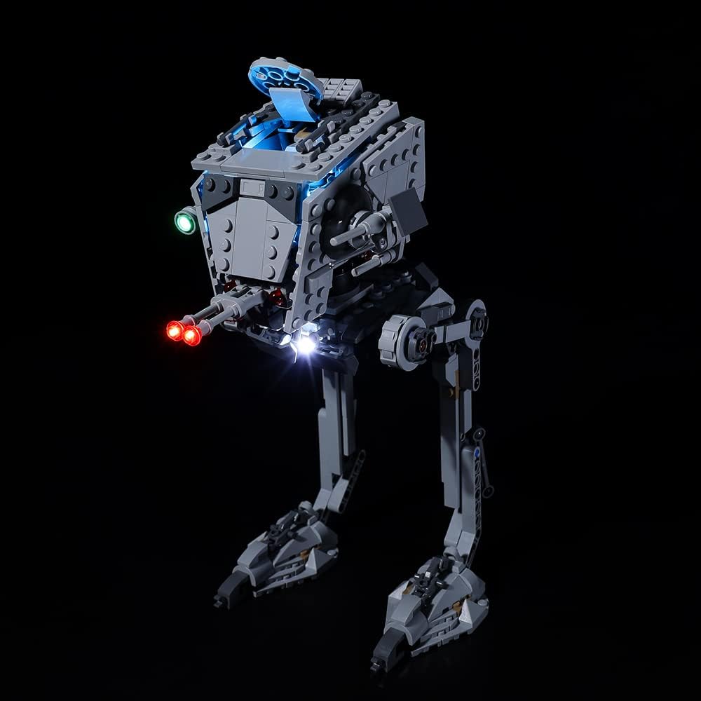 Kyglaring Kit de iluminación LED solo juego de luces diseñado para Lego Star Wars Hoth at-ST 75322 Model Building Set, sin juego de Lego (versión
