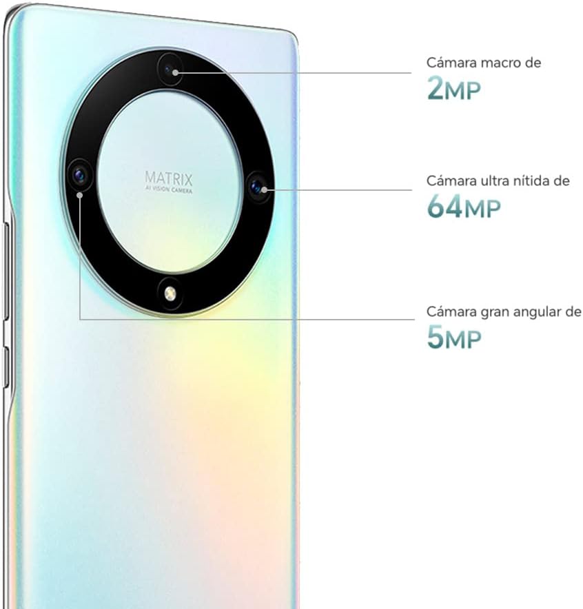 Honor Magic5 Lite Dual-SIM 128GB ROM + 6GB RAM (solo GSM  Sin CDMA) Smartphone 5G desbloqueado de fábrica, versión internacional – (Titanium