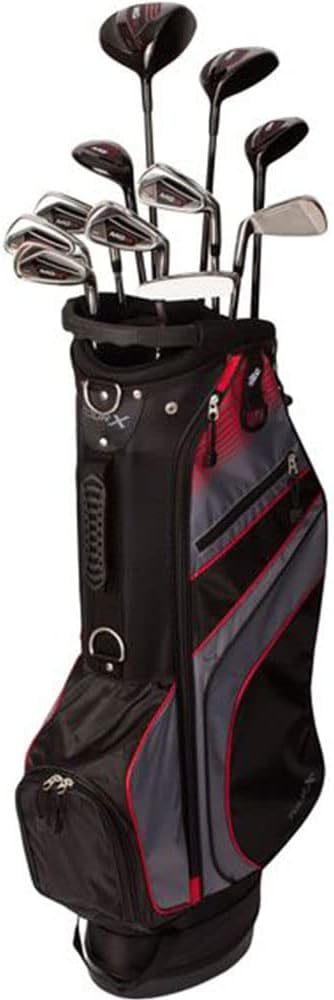 Merchants of Golf Tour X MG-17 – Juego de 16 piezas para hombre, acero a la derecha, grafitoacero+1 pulgada