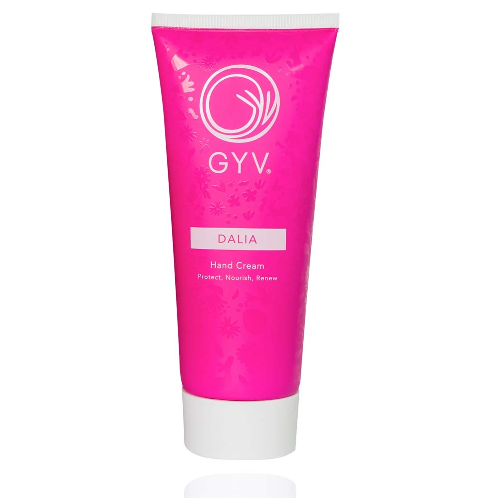 Crema hidratante para manos GYV (3.5 oz) para mujeres, hombres  Fórmula de aceites botánicos para piel seca (Dalia)