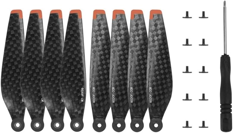 XNasu Mini 3 Carbon Fiber Propeller Drone Blade Props Replacement for DJI Mini 3 Pro Drone Light Weight Wing Fans Mini 3 Accessories (Color  8pcs