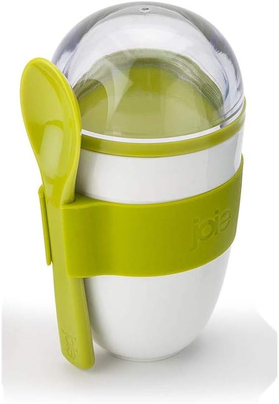 Joie Yogurt Parfait – Cereal – Avena sobre la marcha reutilizable y portátil taza con cuchara