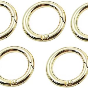 Hebilla redonda de cierre redondo de 0.748 in de diámetro interior de 34 pulgadas, hebilla de resorte redonda, gancho, llavero de resorte, Hebilla redonda de cierre redondo de 0.748 in de diámetro interior de 34 pulgadas, hebilla de resorte redonda, gancho, llavero de resorte,