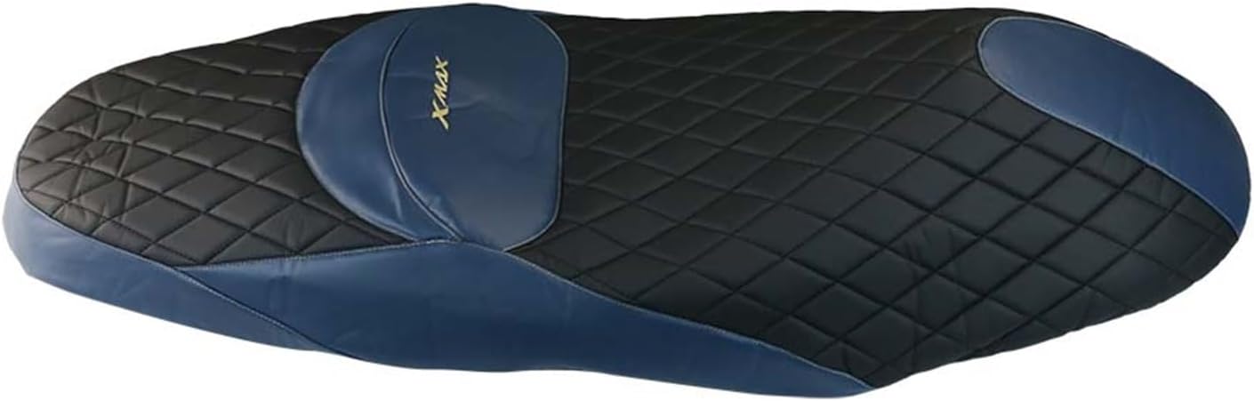 Seat Set Motorcycle Cushion Seat Leather Pad Cover Guard Protection for X-MAX 300 250 125 XMAX300 XAMX 250 Xmax 125 (Color  Blue)