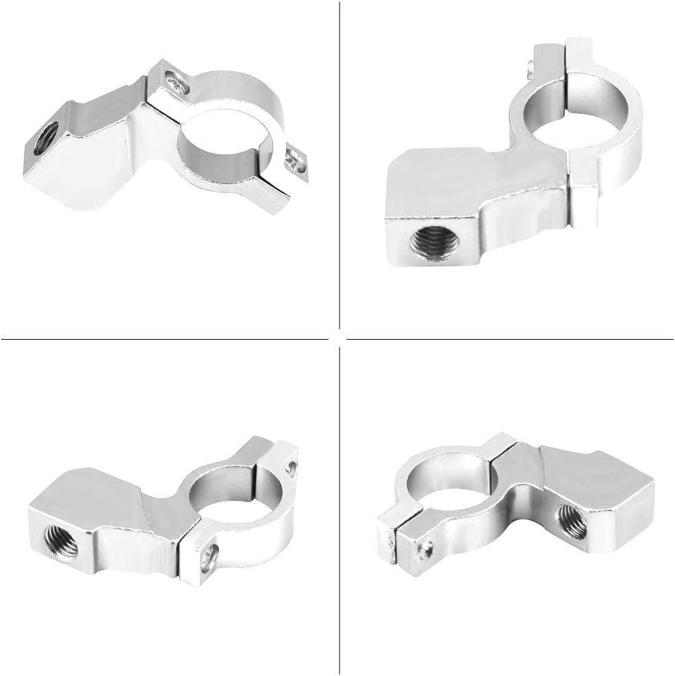 aqxreight – Soporte de espejo para manillar, soporte de espejo retrovisor de motocicleta de 0.394 in, soporte para adaptador de espejo de montaje en