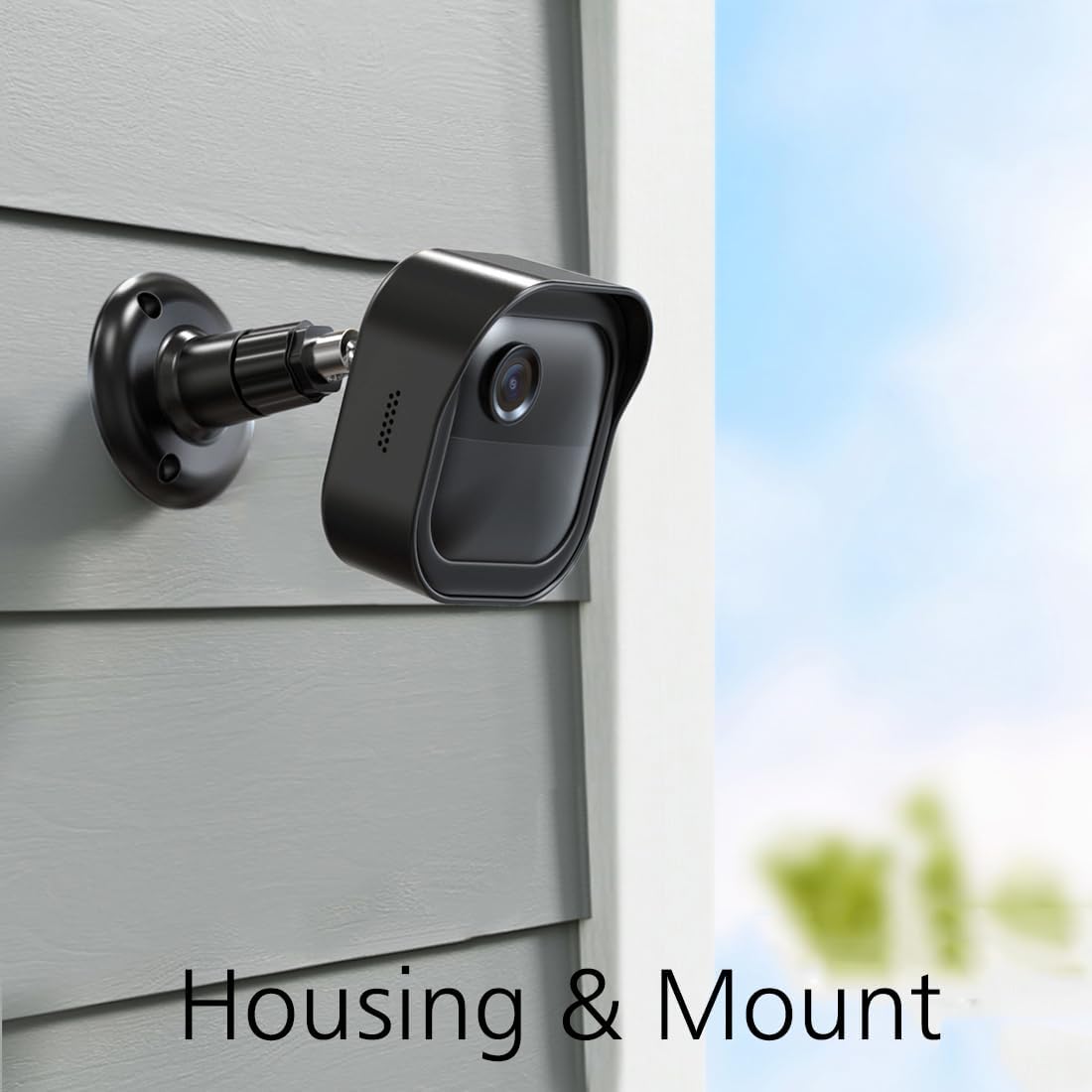 Soporte de pared Blink Outdoor para 4 cámaras, carcasa protectora resistente a la intemperie y montaje ajustable de 360 con soporte Blink Sync