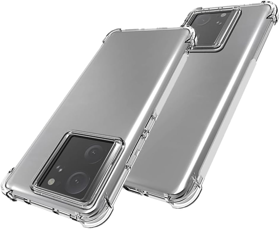 Funda transparente para Xiaomi mi 13T mi 13T Pro, Slim Fit TPU transparente suave contraportada esquina a prueba de golpes Airbag Protección